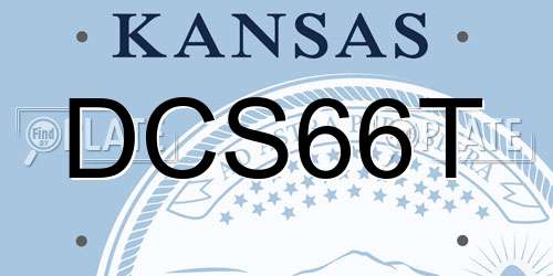 DCS66T Kansas License Plate