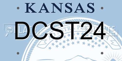 DCST24 Kansas License Plate