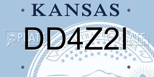 DD4Z2I Kansas License Plate