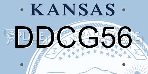 DDCG56 Kansas License Plate