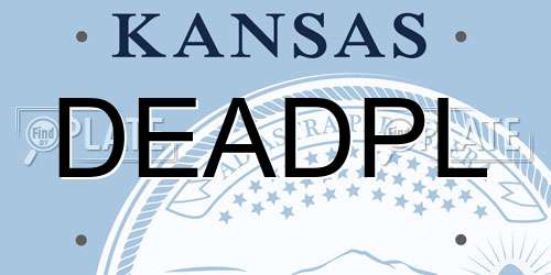 DEADPL Kansas License Plate