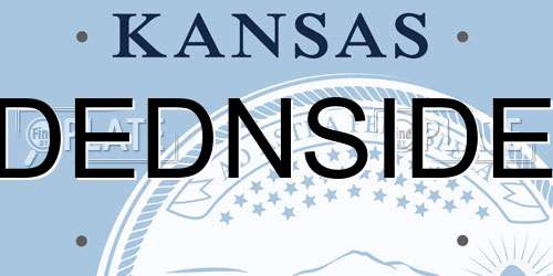 DEDNSIDE Kansas License Plate