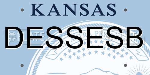 DESSESB Kansas License Plate