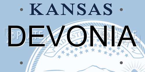 DEVONIA Kansas License Plate