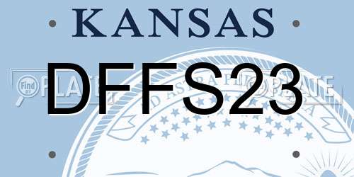 DFFS23 Kansas License Plate