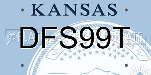 DFS99T Kansas License Plate