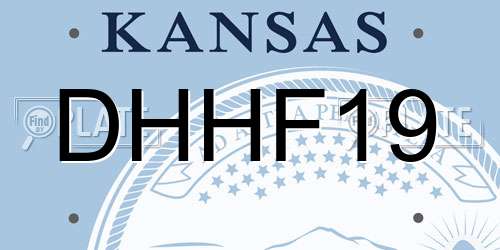 DHHF19 Kansas License Plate