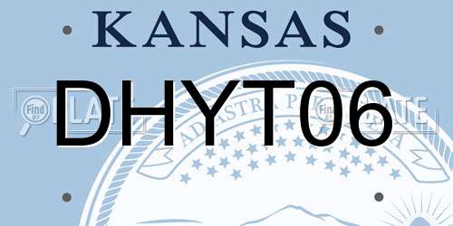 DHYT06 Kansas License Plate