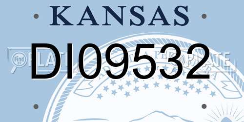 DI09532 Kansas License Plate