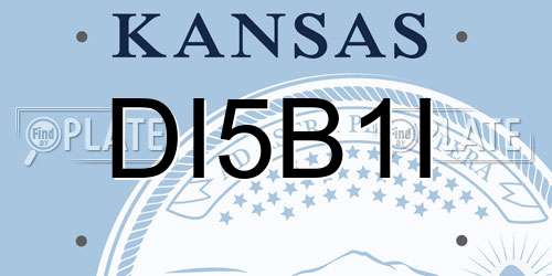DI5B1I Kansas License Plate