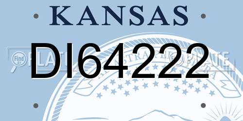 DI64222 Kansas License Plate