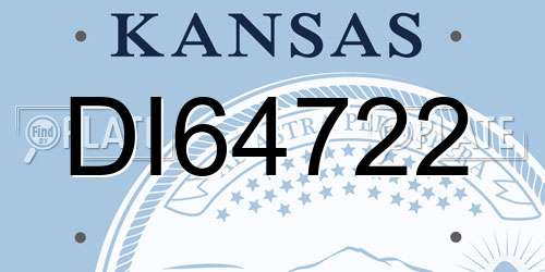 DI64722 Kansas License Plate