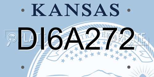 DI6A272 Kansas License Plate