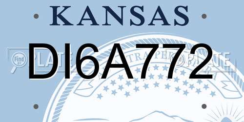 DI6A772 Kansas License Plate