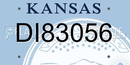 DI83056 Kansas License Plate