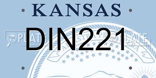 DIN221 Kansas License Plate