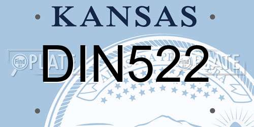 DIN522 Kansas License Plate