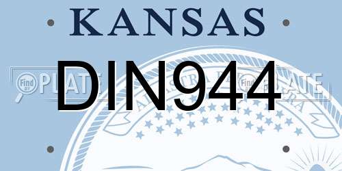 DIN944 Kansas License Plate