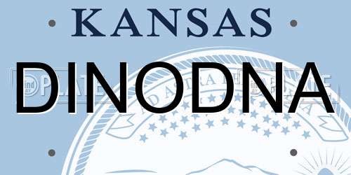 DINODNA Kansas License Plate