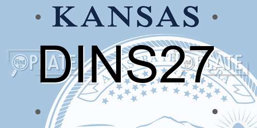 DINS27 Kansas License Plate