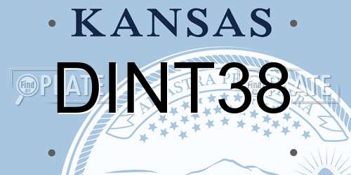 DINT38 Kansas License Plate