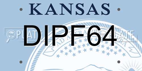 DIPF64 Kansas License Plate