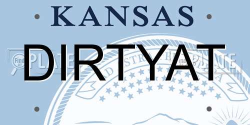 DIRTYAT Kansas License Plate