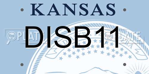 DISB11 Kansas License Plate
