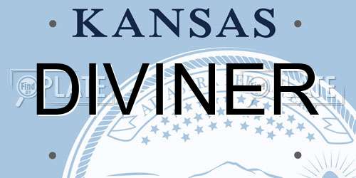 DIVINER Kansas License Plate