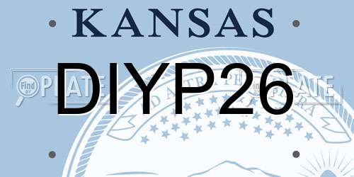 DIYP26 Kansas License Plate