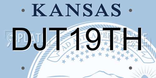 DJT19TH Kansas License Plate