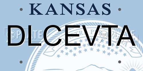 DLCEVTA Kansas License Plate