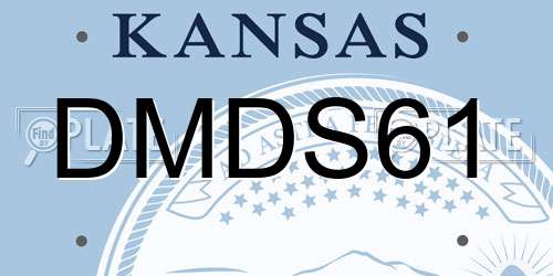 DMDS61 Kansas License Plate