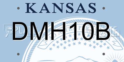 DMH10B Kansas License Plate