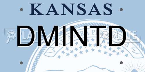 DMINTD Kansas License Plate