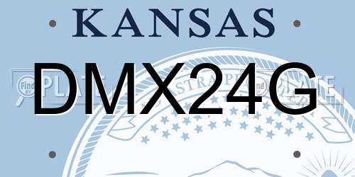 DMX24G Kansas License Plate