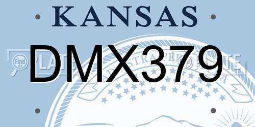 DMX379 Kansas License Plate