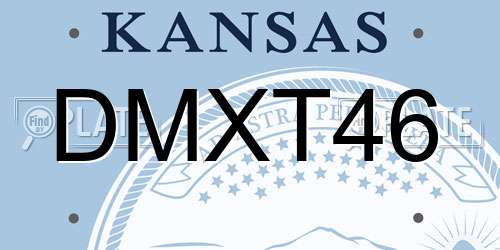 DMXT46 Kansas License Plate