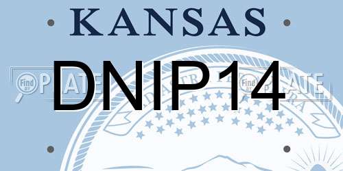 DNIP14 Kansas License Plate