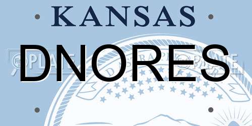 DNORES Kansas License Plate