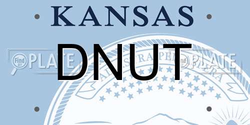 DNUT Kansas License Plate