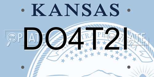 DO4T2I Kansas License Plate