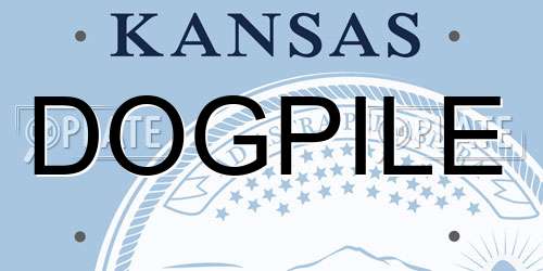 DOGPILE Kansas License Plate