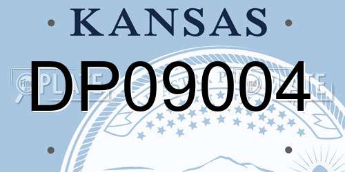 DP09004 Kansas License Plate