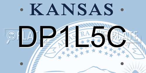 DP1L5C Kansas License Plate