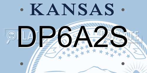 DP6A2S Kansas License Plate