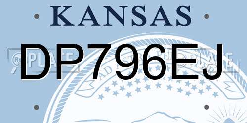 DP796EJ Kansas License Plate