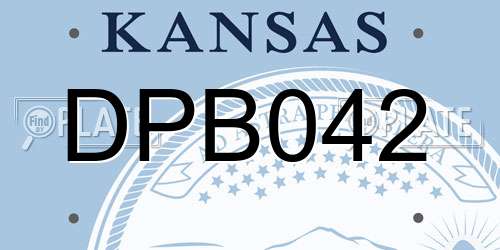 DPB042 Kansas License Plate