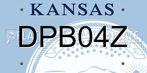 DPB04Z Kansas License Plate