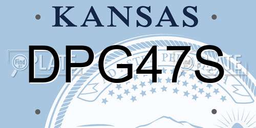 DPG47S Kansas License Plate